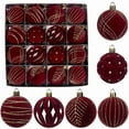 thumbnail image 6 of Christmas Ball Ornaments! Fwttom Christmas Tree Decorations Ball Ornaments, 16 PCS Velvet Christmas Balls Flocked Christmas Tree Ornaments Plastic Balls Xmas Decorative Hanging Ornaments, 6 of 7