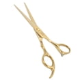 thumbnail image 3 of Professional Barber Shears, Curved Handle Stable Opening Hair Cutting Shears Easy Trimming  For Barber Shop, 3 of 8