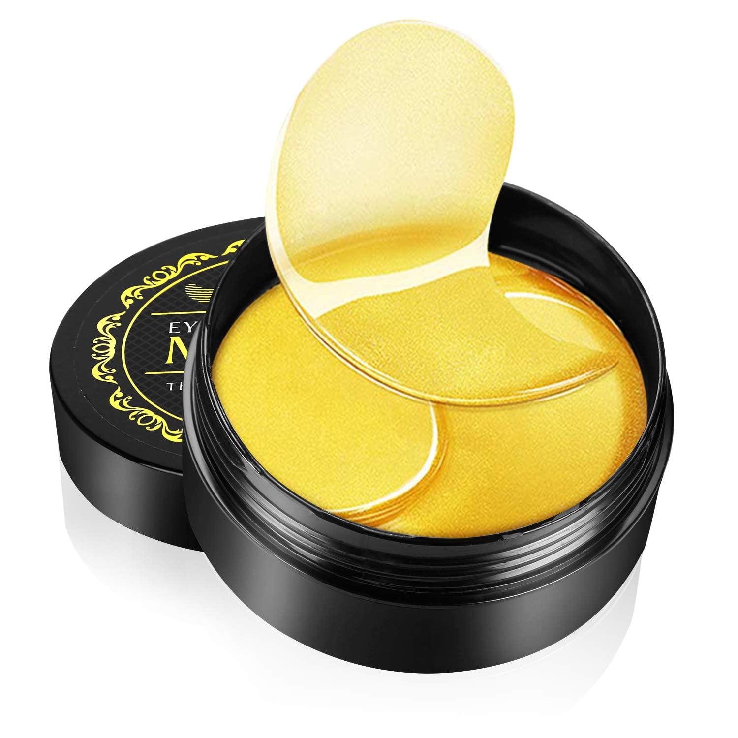 Under Eye Patches, 24K Gold Eye Mask, 60PCS Eye Gel Pads With Collagen, Eyes Treatment for Reducing Dark Circles, Lighten Wrinkles Anti-Aging Moisturizing, Fine Lines Eye Bags Puffiness for Women Men