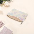 thumbnail image 3 of Unique Bargains 1 Pc Portable Embossment Butterfly Makeup Bag Polyester Beige Blue Medium, 3 of 5