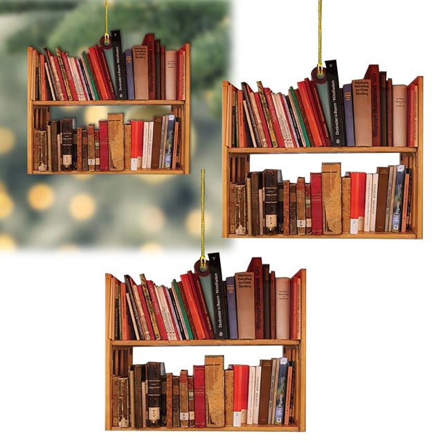Christmas Decorations Hangs Book Christmas Tree Ornament Creative Christmas Book Car Decoration Christmas Tree Decoration Holiday Home Decoration Household pendant