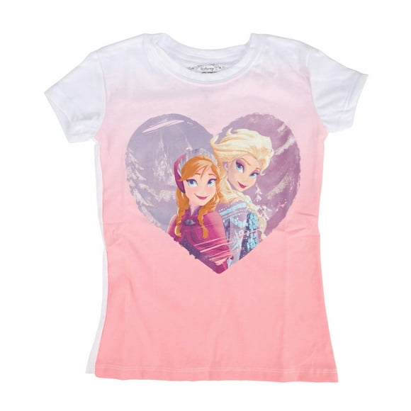 Disney Congelé Laisser Aller T-Shirt Filles Coeur Nuageux M
