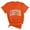 Orange, variant on Maean Women Easter Shirts Funny Graphic Short Sleeve Crewneck Tshirts Ladies Cute Pullover Tops