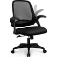 thumbnail image 2 of NEO CHAIR Office Desk Gaming Ergonomic Computer Chair with Lumbar Back Support Adjustable Height Swivel Rolling Wheels Flip-up Arms Mesh Chair for Home Vanity (Black), 2 of 9