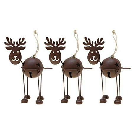 Jingle Deer Christmas Tree Ornament, 3-PACK,
