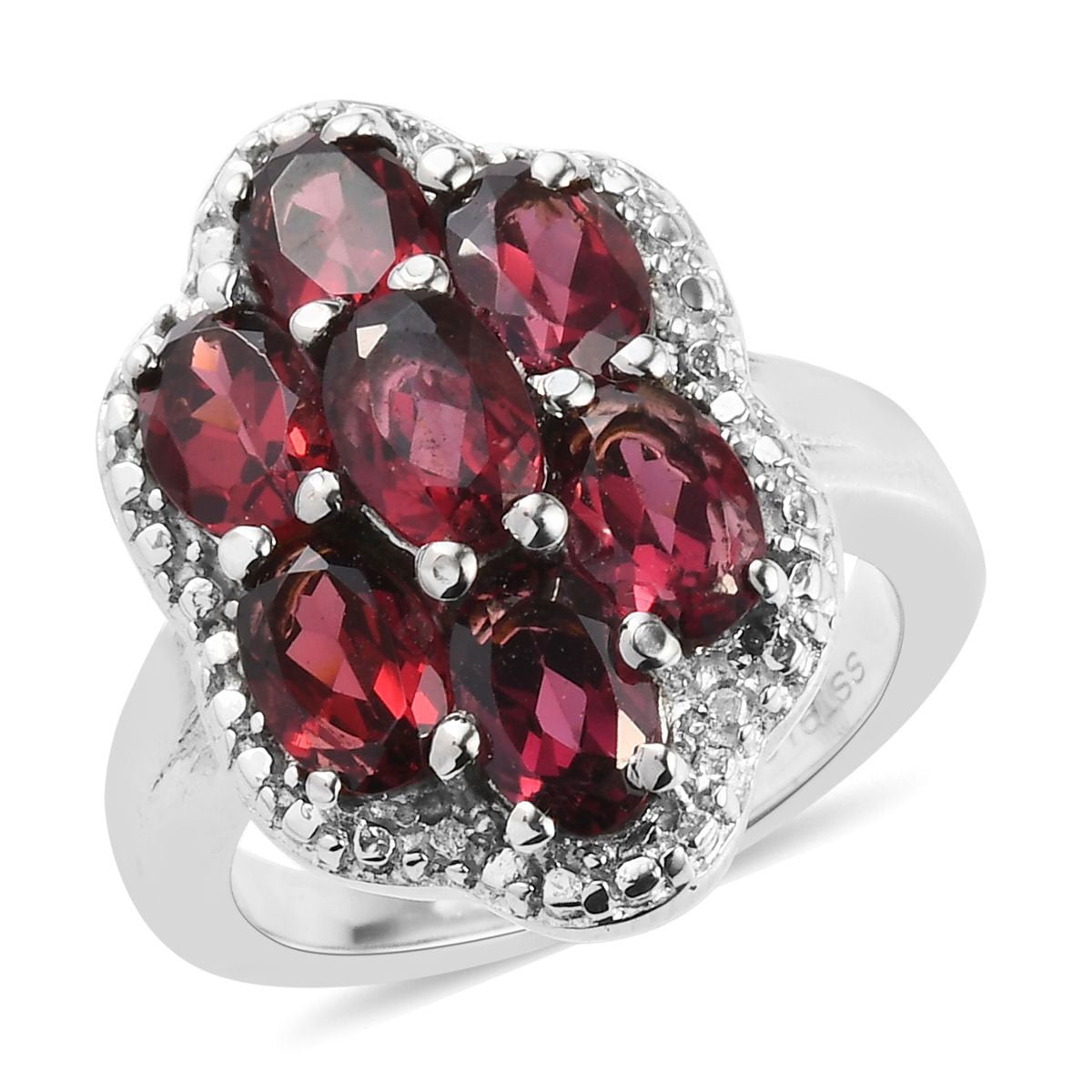 Shop LC Stainless Steel Oval Rose Garnet Flower Ring Unique Elegant   889e75db D17d 40ba Bca4 3b201d2509ec 1.2eafef5a9c2c959e85fd495c6e9f933b 