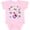 AD-Pink, variant on Day of the Dead Owl Sugar Skulls and Guitar Boys or Girls Baby Bodysuit