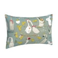 thumbnail image 2 of Naloa Cute Farm Birds Pillowcase, Throw Pillowcase, Wrinkle-Free, Stain-Resistant with Hidden Zipper for Bedroom Sofa - 14"x20", 2 of 9