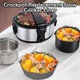 thumbnail image 2 of LCXmlly Bathroom Slippers Rack Silicone Slow Cooker Mat Food Grade Reusable Easy to Clean Lightweight Heat Resistant 7QT Compartment, 2 of 6