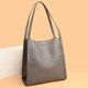 thumbnail image 5 of Bolso Mano Informal para Mujer Bolso Hobo Con Bolso Compras Cuero (gris), 5 of 9