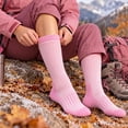 thumbnail image 5 of Loritta Womens Merino Wool Socks Thermal Boot Winter Warm Thick Socks 3 Pairs Size 6-10, 5 of 9