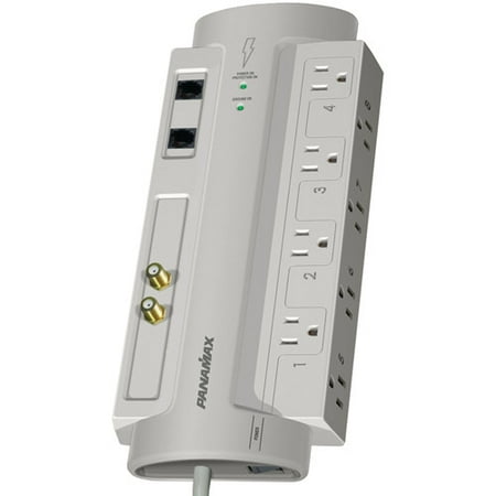 Panamax SP8-AV 8-Outlet Surge Protector with Coaxial and Telephone Protection