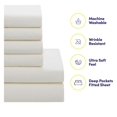thumbnail image 3 of KriKac 7 Piece Comforter Set Bag Solid Color All Season Soft Down Alternative Blanket & Luxurious Microfiber Bed Sheets, Ivory, Queen, 3 of 6