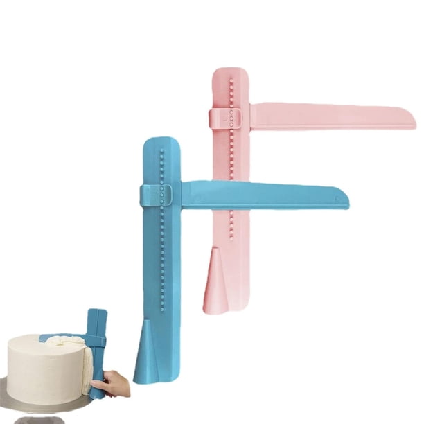 2 uds raspador de torta ajustable borde de pastel de crema herramientas de decoración de pasteles más suaves utensilios para hornear DIY herramientas para hornear