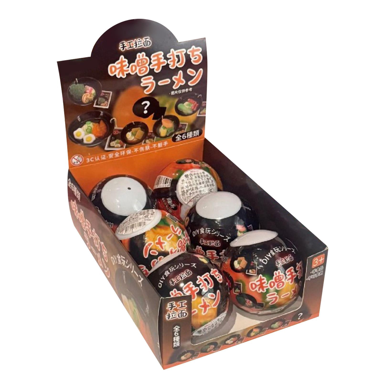 Keychain Blind Box, Play, 2 in Diameter, Play Kitchen, Keychain Display Stand, Pretend Play, Play for Student Ages 4-8, 6 Pc Counter Display