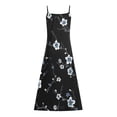 thumbnail image 5 of SMihono Robe Maxi Bohème d'Été pour Femmes Grande Taille Mode pour Femmes à Bretelles Taille Mi-Haute Col en V Sans Manches à Rayures Imprimées Ajustée Robe Longue de Plage Robe Évasée de Plage, 5 of 5