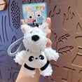 thumbnail image 2 of Llavero con diseño de dibujos animados de perro de peluche del West Highland Terrier, 2 of 3