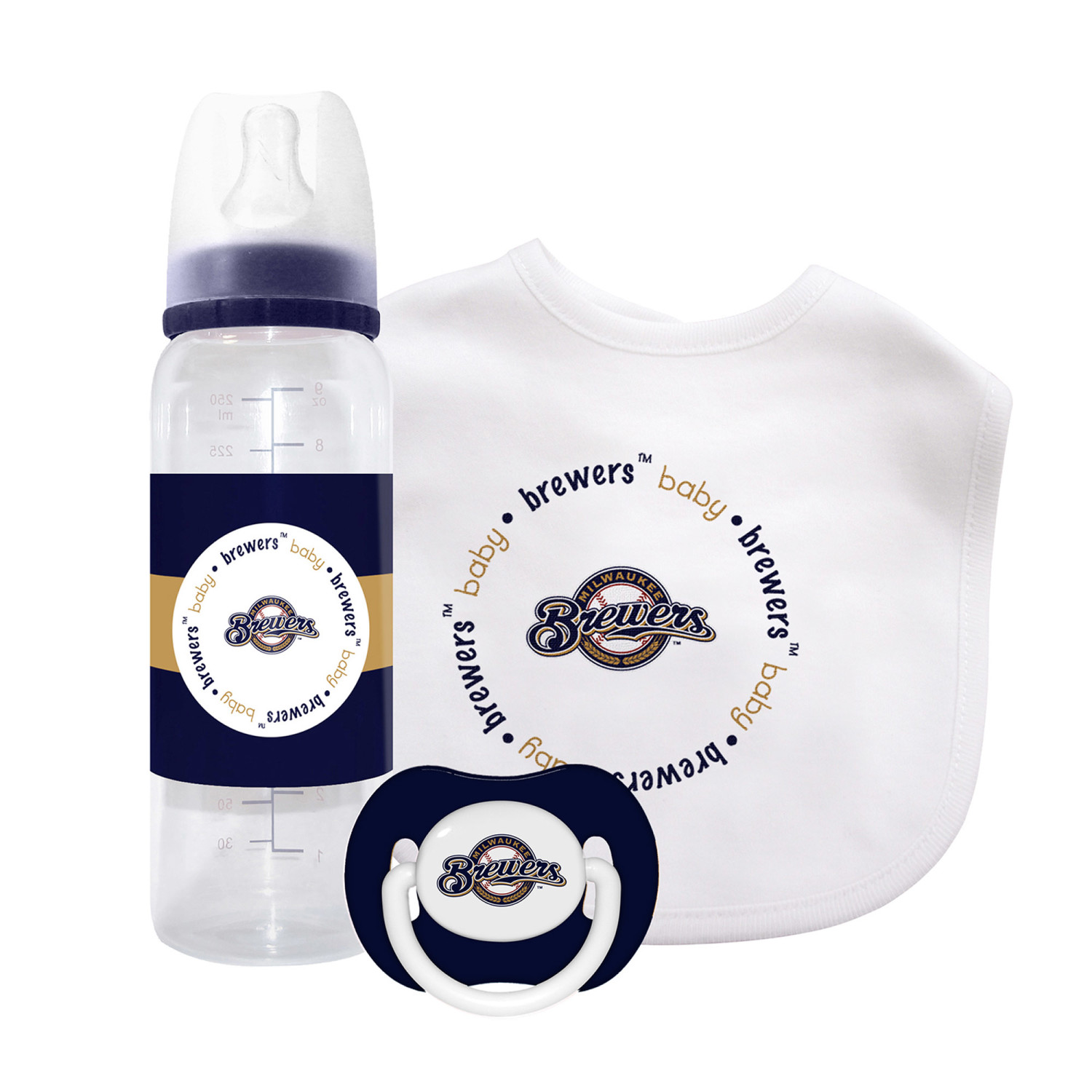 BabyFanatic Officially Licensed 3 Piece Unisex Gift Set - MLB Milwaukee Brewers - image 2 of 4