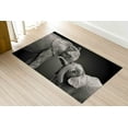 thumbnail image 5 of Two Elephant Rugs, Black and White Rug, Animal Rugs, Personalized Rugs, Customs Rugs, Printed Rug, Lovely Elephant Rugs, Office Decor Rugs, 2.6'x6.5' - 80x200 cm, 5 of 8