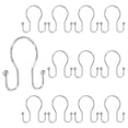 thumbnail image 1 of Ganchos para Cortina de Ducha Uxcell, 12 Pcs Ganchos de Cortina de Ducha a Prueba de Óxido, Niquel, 1 of 5
