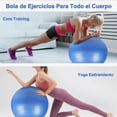 thumbnail image 3 of Pelota Fitness Anti-explosión 75cm Yoga Y Pilates Con Bomba Modelo Azul, 3 of 4