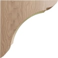 thumbnail image 3 of Ekena Millwork 1 3/4"W x 8"D x 8"H Medium Olympic Wood Bracket, Mahogany (2-Pack), 3 of 4
