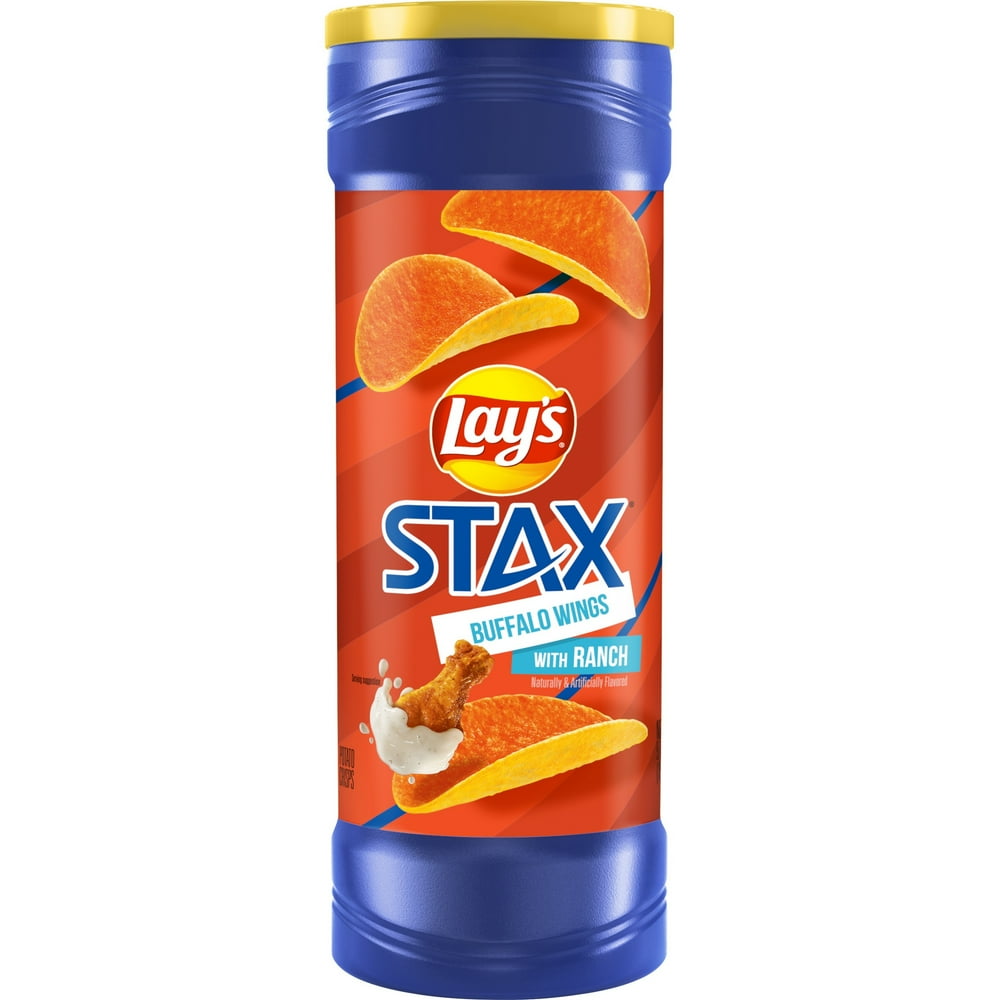 Lay's Stax Buffalo Wing & Ranch Potato Crisps, 5.5 Oz.