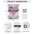 thumbnail image 2 of 4th of July RV Awning Sun Shade Screen 9'X7' 250th Anniversary Mesh Sunscreen Patriotic Star Fireworks Awning Shade Screen with Zipper UV Blocker Completed Kits for RV Motorhome Camper, 2 of 7