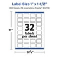 thumbnail image 6 of Avery Removable Rectangle Labels, 1" x 1.5", 800ct, 6 of 10