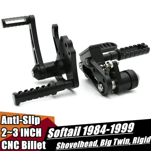 Non-Slip Forward Controls For Harley Heritage Softail Classic FLSTC 84-99 Softail Custom FXSTC 86-99 Softail Springer FXSTS American Classic Motors Bobber 200 Rigid Softail 11-13 Chopper 200 250