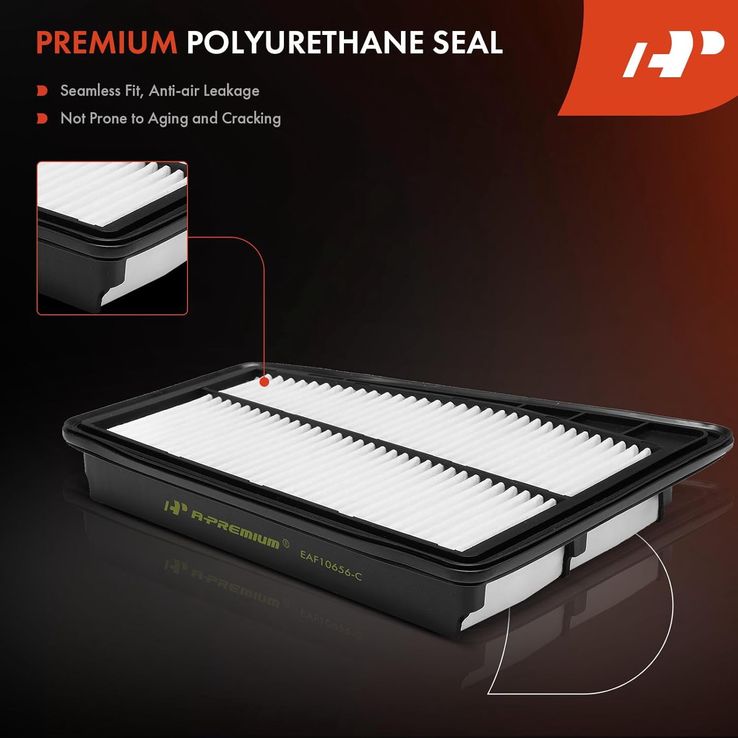 A-Premium 2-PC Engine Air Filter Compatible with Hyundai Genesis 2009 2010 2011 3.8L, Replace# 281133M000, 28113-3M000
