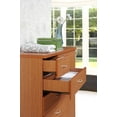 thumbnail image 4 of Hodedah 7-Drawer Chest with Locks on 2-Top Drawers plus 1-Door with 3-Shelves in Cherry, 4 of 5