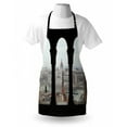 thumbnail image 3 of European Apron Hungarian Parliament on the Embankment of the Danube from Ancient Balcony Image, Unisex Kitchen Bib Apron with Adjustable Neck for Cooking Baking Gardening, Multicolor, by Ambesonne, 3 of 3