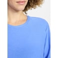 thumbnail image 5 of Athletic Works Women's ButterCore Tee with Long Sleeves, Sizes XS-XXXL, 5 of 7