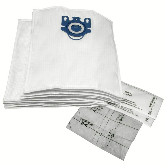 Microfiber Vacuum Bags Designed to Fit Miele GN Models 10-pack with 4 Filters