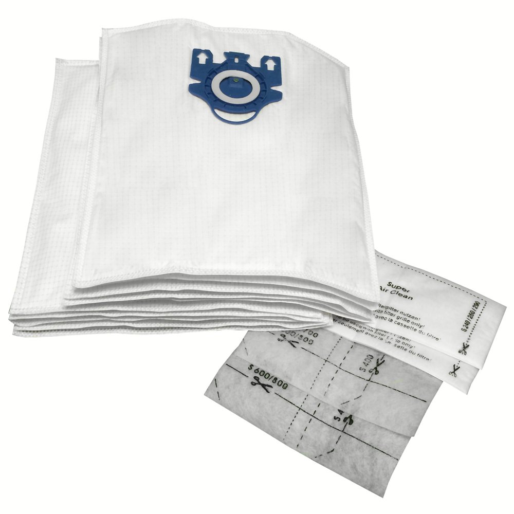 Microfiber Vacuum Bags Designed to Fit Miele GN Models 10pack with 4 Filters