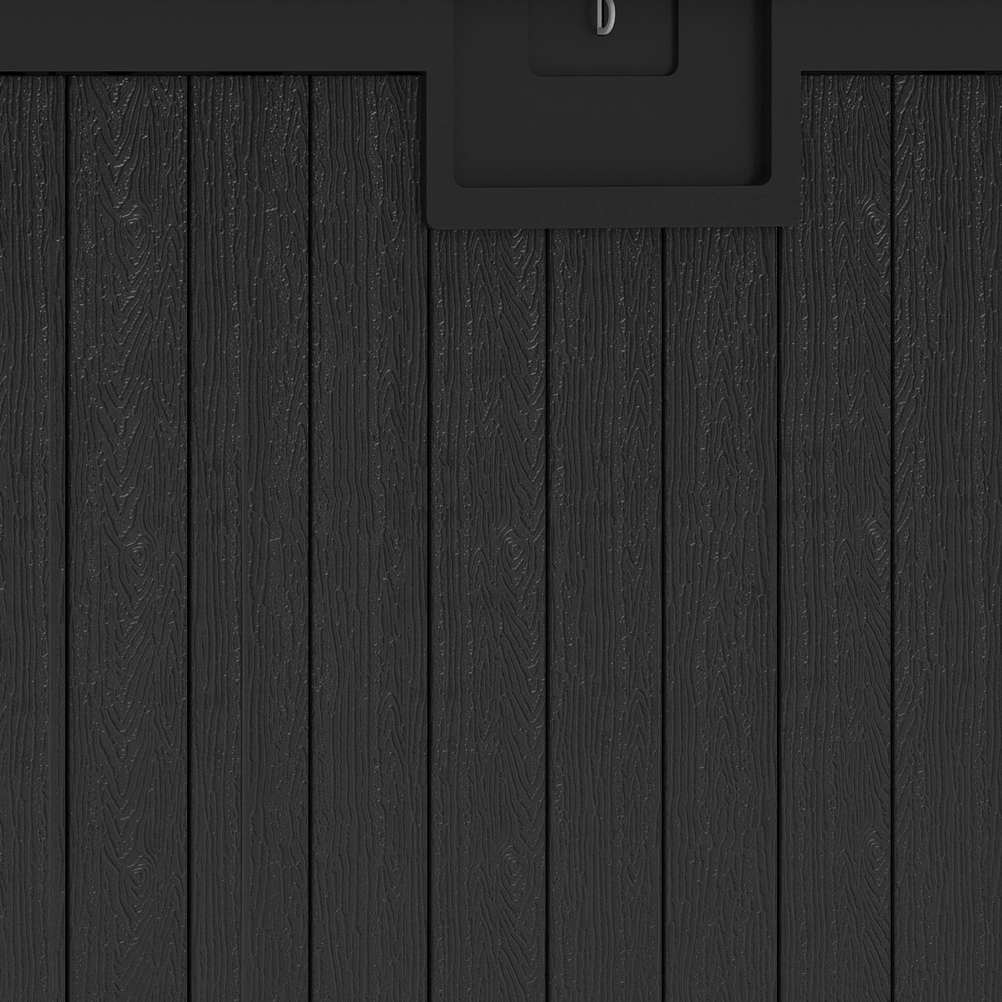 Uforic XXL 230 Gallon Large Deck Box, Outdoor Storage for Patio Cushions, Garden Tools, Flexible Divider, Waterproof, Lockable, Black