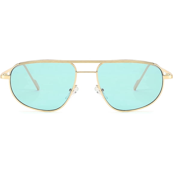 FEISEDY Small Retro Aviator Sunglasses Women Men Vintage Trendy Metal Frame Sun Glasses B2906