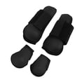 thumbnail image 1 of Horse Leg Protection Boots, Elastic Inner Horse Leg Brace Guard 4Pcs Full Protection Impact Absorbing  For Horseback Competition Black Set L, 1 of 8