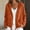 Orange, variant on Fengqque Women Casual cotton Blend Hooded Jacket Button Adjustable Drawstring Hem Long Sleeve Relaxed Fit Lightweight Outer Shacket Army Green Free Size