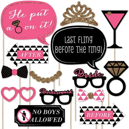Girls Night Out - Bachelorette Party Photo Booth Props Kit - 20