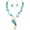 Blue-2 Set, variant on Natural Seashell Choker Necklaces Earrings Jewelry Set for Women Starfish Shell Freshwater Pearl Collar Necklaces for Women Irregular Mother of Pearl Jewelry Set(ST0023-Blue)