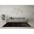 thumbnail image 3 of Ahgly Company Indoor Rectangle Abstract Brown Modern Area Rugs, 2' x 5', 3 of 4