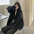 thumbnail image 6 of Autumn and Winter Lazy Wind Soft Waxy Sweet College Style Sweater Cardigan Female Student Korean Style Loose Wear Outer Coat, 6 of 6