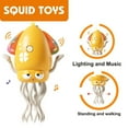 thumbnail image 2 of LED Light-Up & Music Octopus Toy with 8 Tentacles - Auto Obstacle Avoidance, Magic Twisting & Simulated Fishing Game, Green Color, Includes Fishing Rod, ABS Material, Type-C Rechargeable, for Ages, 2 of 6
