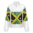 thumbnail image 5 of Jackets for Women Winter Coat Jackets Flannel Stand Collar Jacket(Unisex Retro Jamaica Flag,Size:S-4XL), 5 of 7