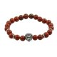 thumbnail image 1 of Pulseras Espaciadoras de Cabeza de Plata de jaspe Rojo Natural jinwen, 1 of 5