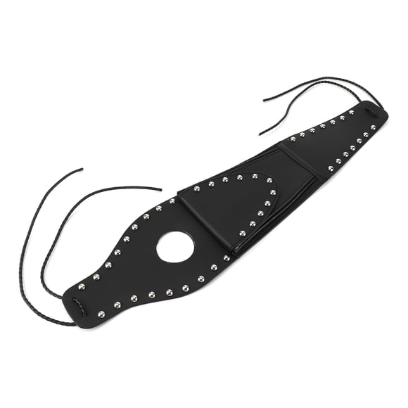 Fuel Cover Bag, Firm Soft Oil Bag Simple PU Leather For Motorcycle For XL 883 1200 48 Silver Rivet Edge,Braided Rope Edge