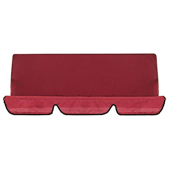 Beautynvta Swing Cushion Covers, Double Replacement Outdoor Patio Seat Cover, Waterproof Swing Seat Protection Cover for Patio Garden Yard Porch Seat Furniture, 59" x 59", Red