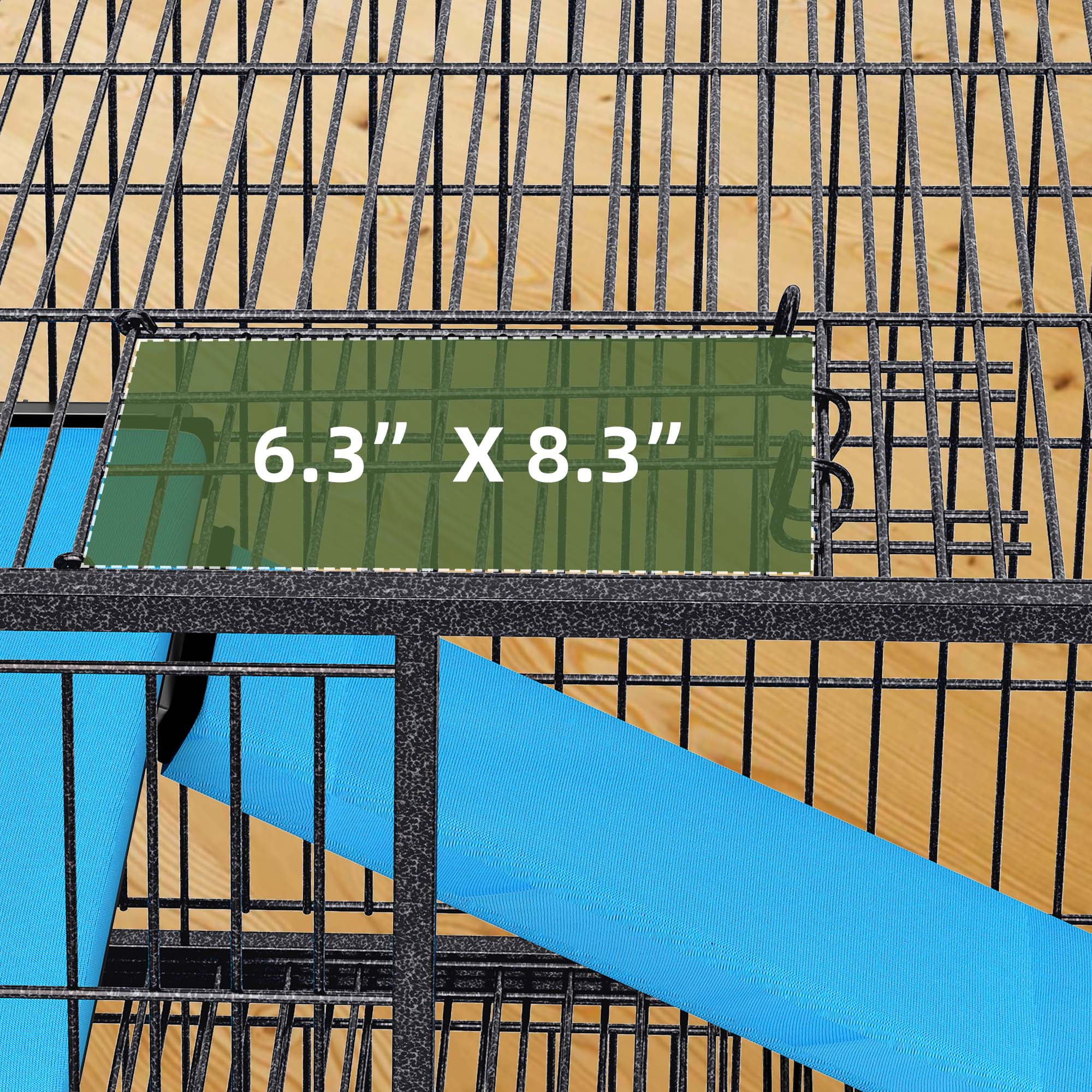 Uforic Small Animal Cage  with Platforms & stair , Indoor Metal 4-Tiers Animal Cage for Rabbits, Chinchillas and Hamsters,4 universal 360 °wheels,Black